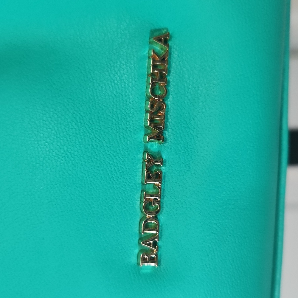 Badgley Mischka Elegant Turquoise Handbag - Picture 2 of 8
